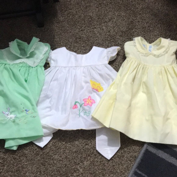 Set of 3 infant cherubs dresses
